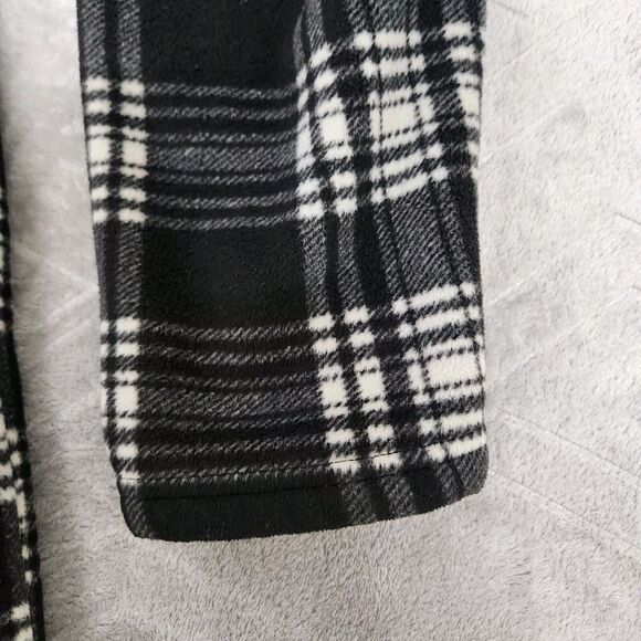 Smith's Workwear Men's Long Sleeve Checked Henley XL Black Plaid - Picture 8 of 12